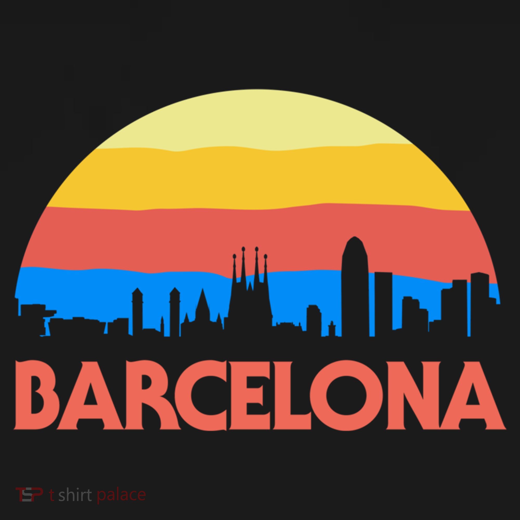 Barcelona Spain Retro Tourism Cool Gift Bucket Hat