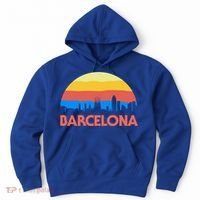 Barcelona Spain Retro Tourism Cool Gift Hoodie thumb 0