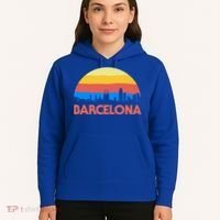 Barcelona Spain Retro Tourism Cool Gift Hoodie thumb 5