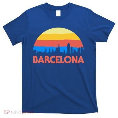 Barcelona Spain Retro Tourism Cool Gift T-Shirt