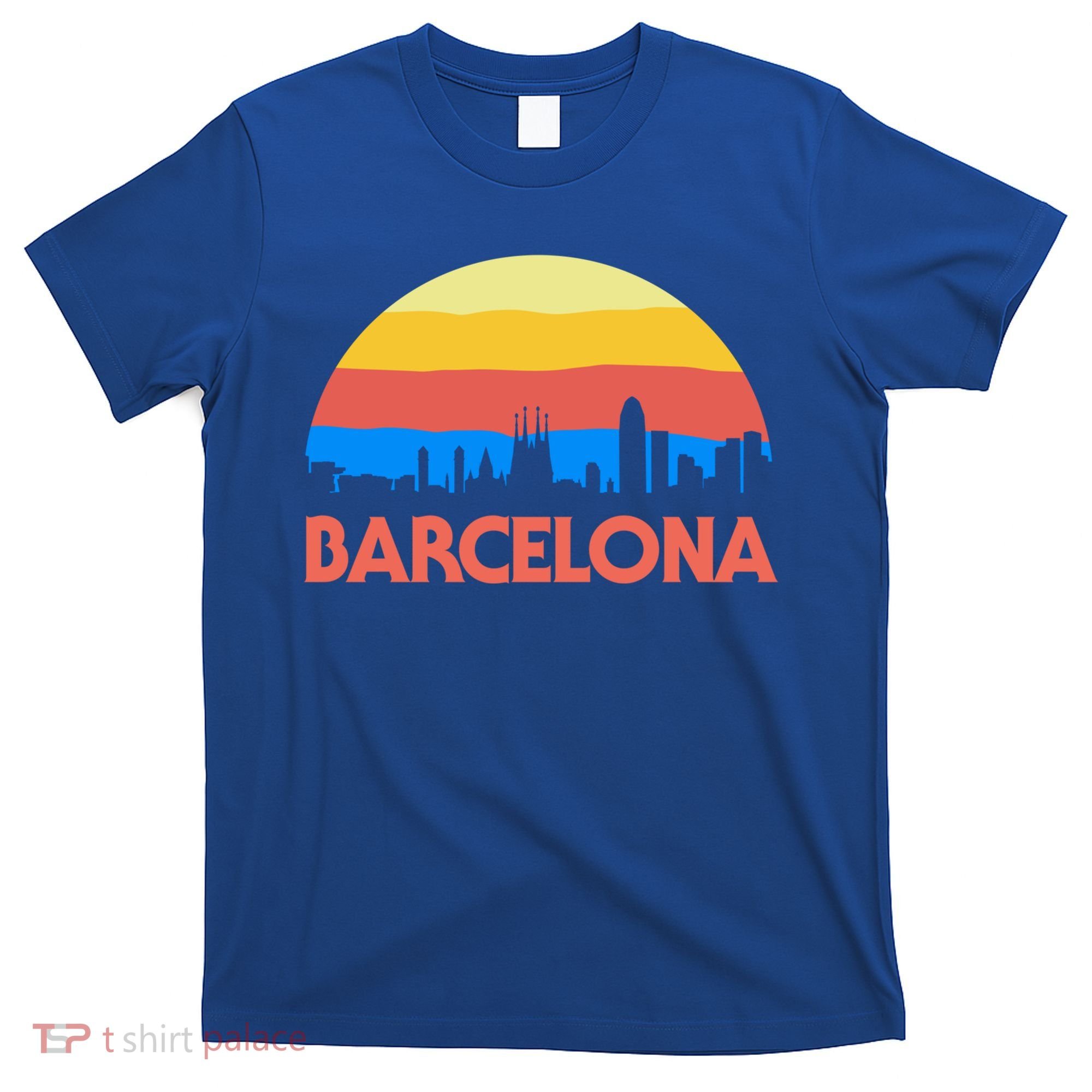 Barcelona Spain Retro Tourism Cool Gift T-Shirt