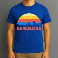 Barcelona Spain Retro Tourism Cool Gift T-Shirt thumb 3