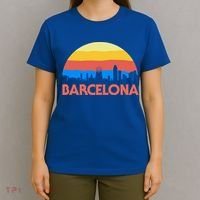 Barcelona Spain Retro Tourism Cool Gift T-Shirt thumb 4