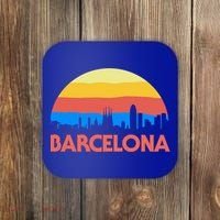 Barcelona Spain Retro Tourism Cool Gift Coaster thumb 0