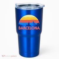 Barcelona Spain Retro Tourism Cool Gift Tumbler thumb 0