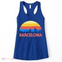 Barcelona Spain Retro Tourism Cool Gift Women's Tank Top thumb 0