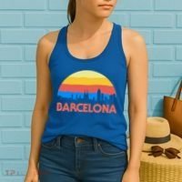 Barcelona Spain Retro Tourism Cool Gift Women's Tank Top thumb 2