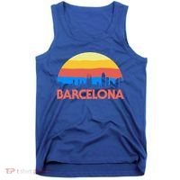 Barcelona Spain Retro Tourism Cool Gift Tank Top thumb 0