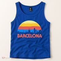 Barcelona Spain Retro Tourism Cool Gift Tank Top thumb 2