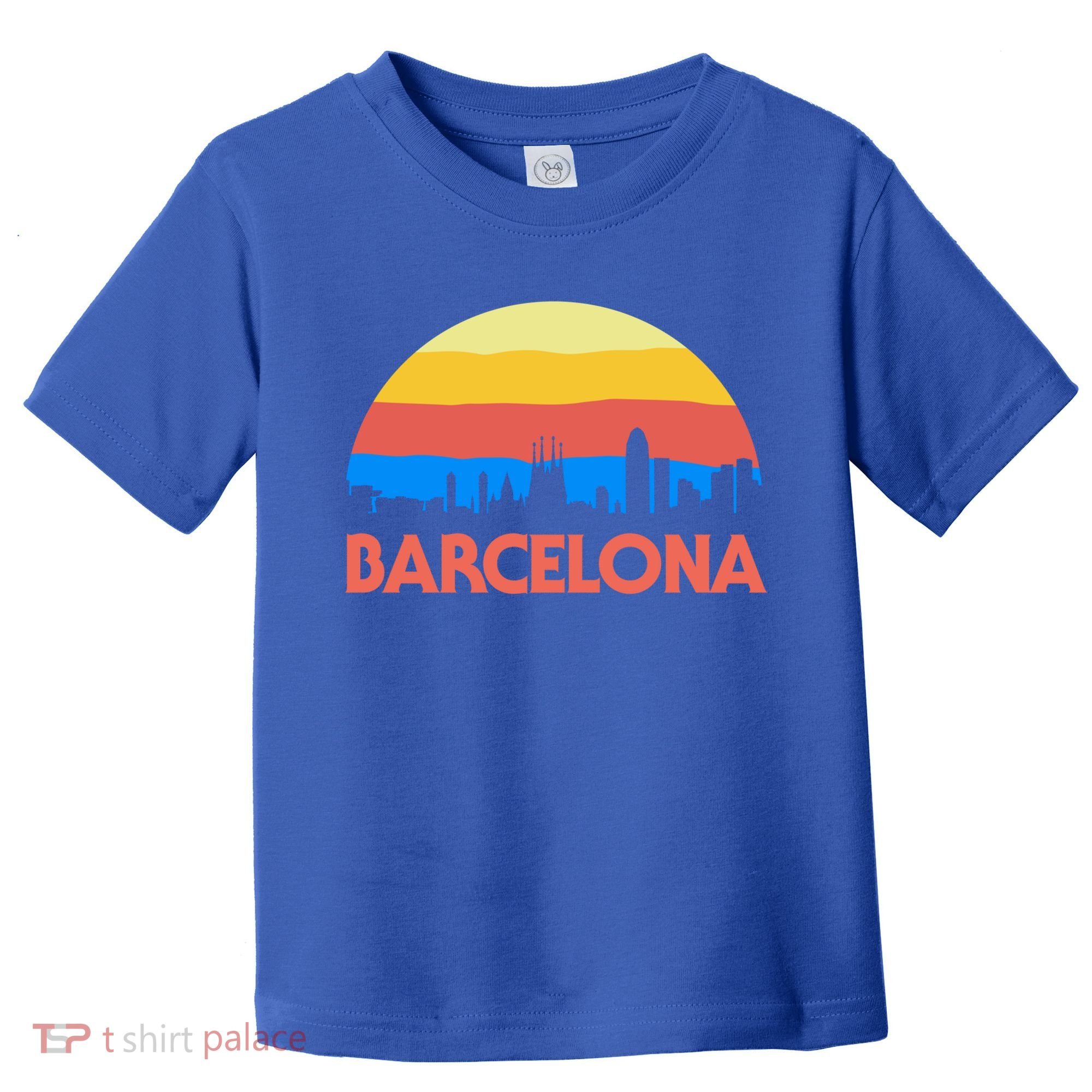Barcelona Spain Retro Tourism Cool Gift Toddler T-Shirt