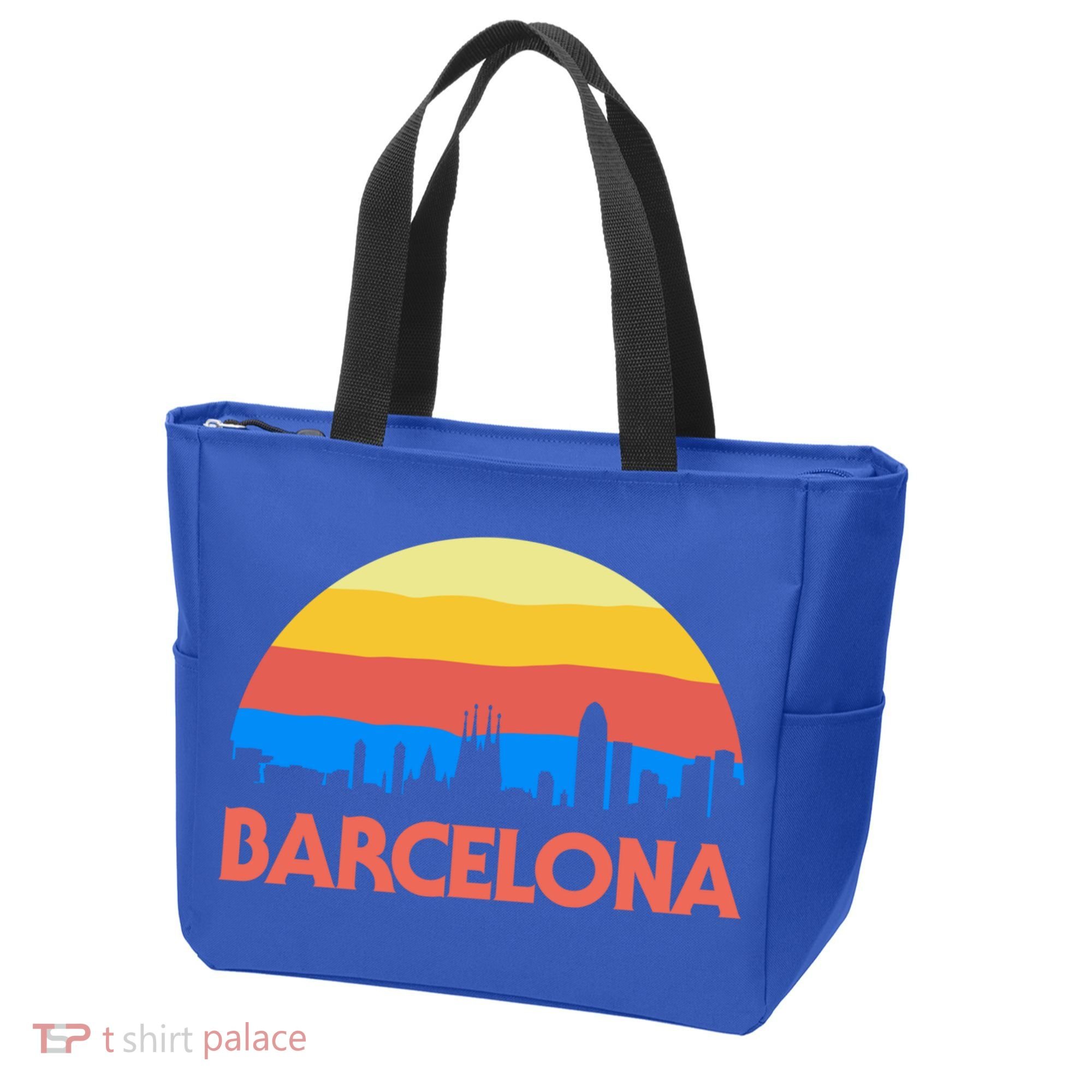 Barcelona Spain Retro Tourism Cool Gift Tote Bag