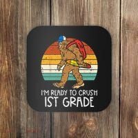Bigfoot Sasquatch Ready To Crush 1st Grade First Day School Coaster thumb 0