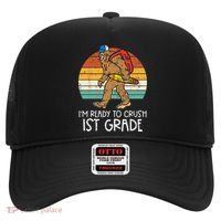 Bigfoot Sasquatch Ready To Crush 1st Grade First Day School Hat thumb 0
