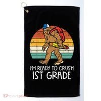 Bigfoot Sasquatch Ready To Crush 1st Grade First Day School Golf Towel thumb 0