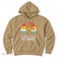 Bigfoot Sasquatch Ready To Crush 1st Grade First Day School Hoodie thumb 0