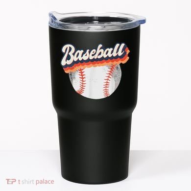 Baseball Sport Retro Tumbler