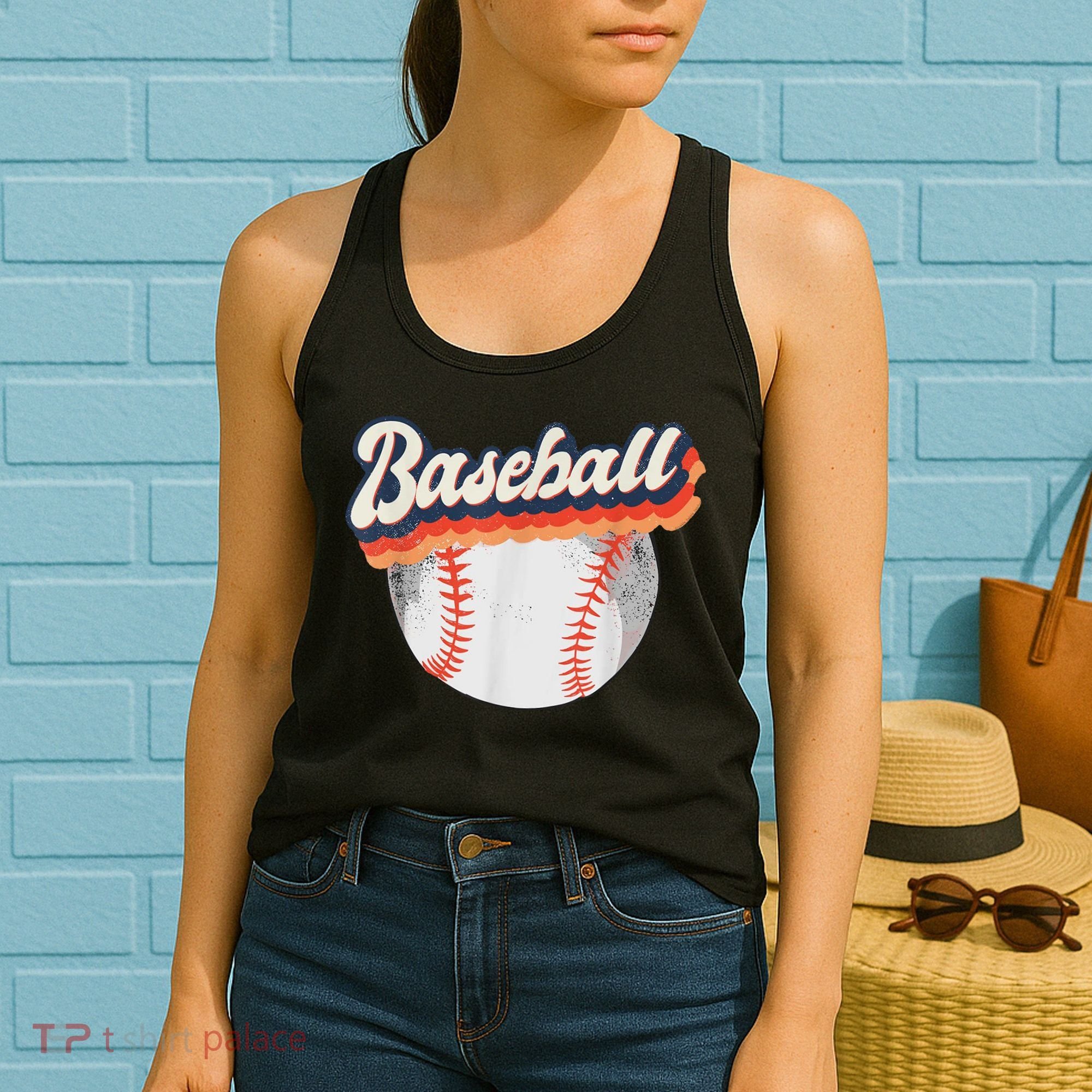 Baseball Sport Retro Women's Tank Top