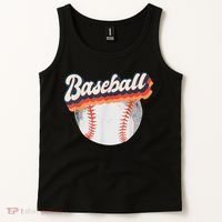 Baseball Sport Retro Tank Top thumb 2