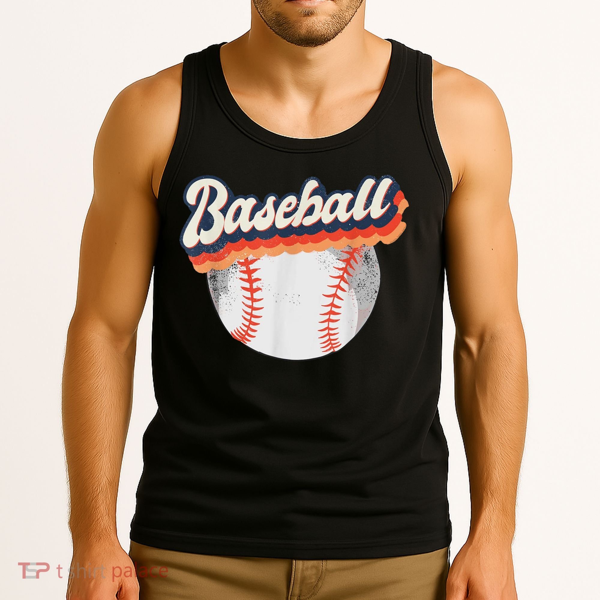 Baseball Sport Retro Tank Top