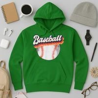 Baseball Sport Retro Hoodie thumb 3