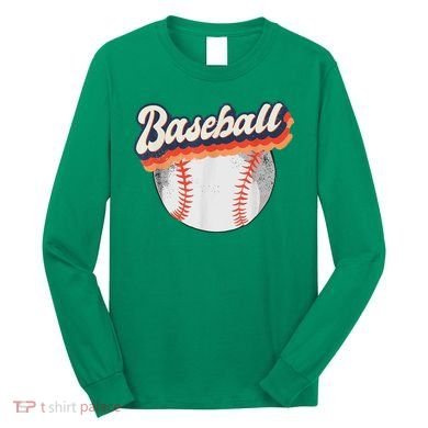 Baseball Sport Retro Long Sleeve Shirt