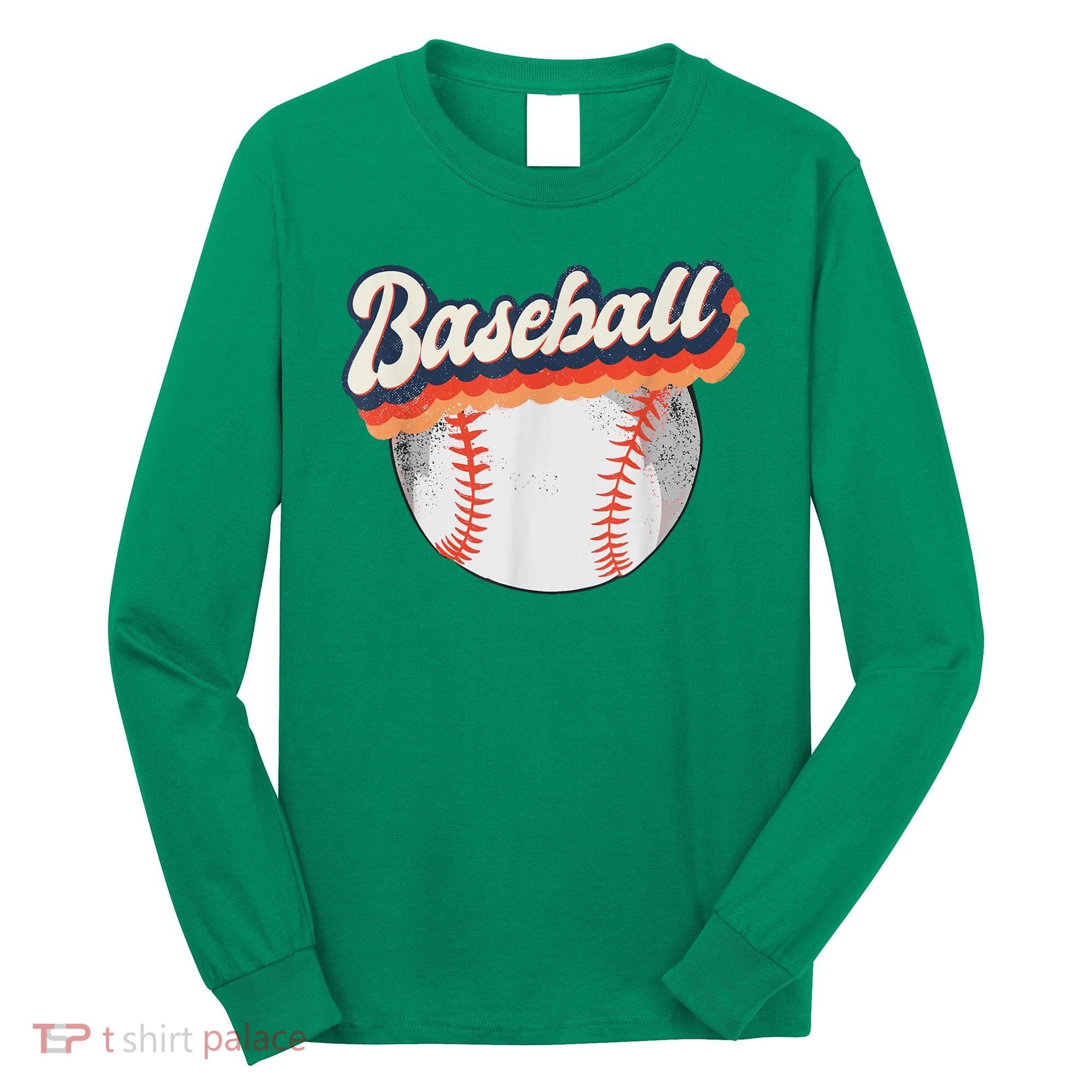 Baseball Sport Retro Long Sleeve Shirt