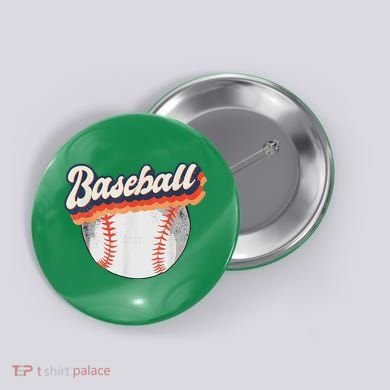 Baseball Sport Retro Button
