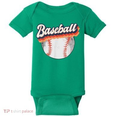 Baseball Sport Retro Baby Bodysuit