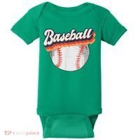 Baseball Sport Retro Baby Bodysuit thumb 0