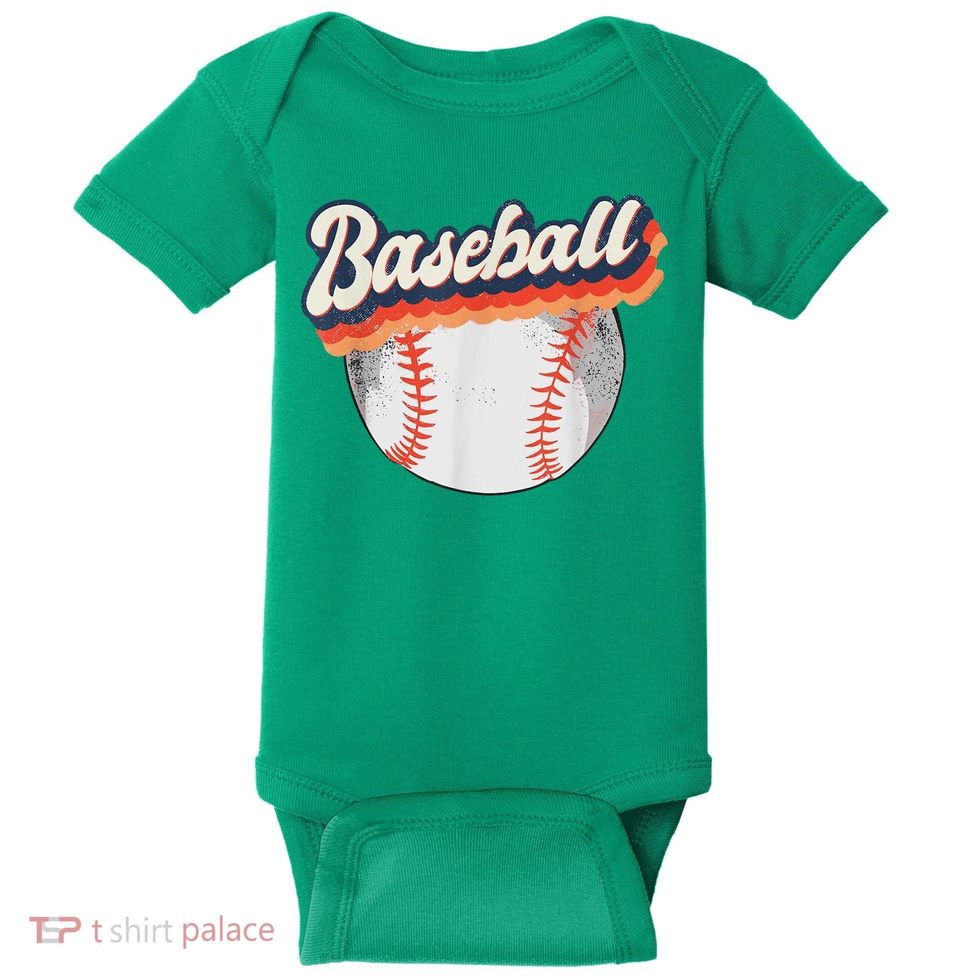 Baseball Sport Retro Baby Bodysuit