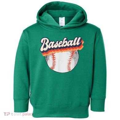 Baseball Sport Retro Toddler Hoodie