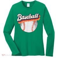 Baseball Sport Retro Women's Long Sleeve Shirt thumb 0