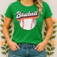 Baseball Sport Retro Women's T-Shirt thumb 2
