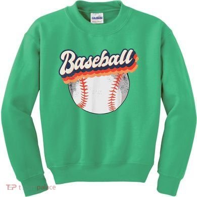 Baseball Sport Retro Kids Sweatshirt
