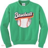 Baseball Sport Retro Kids Sweatshirt thumb 0
