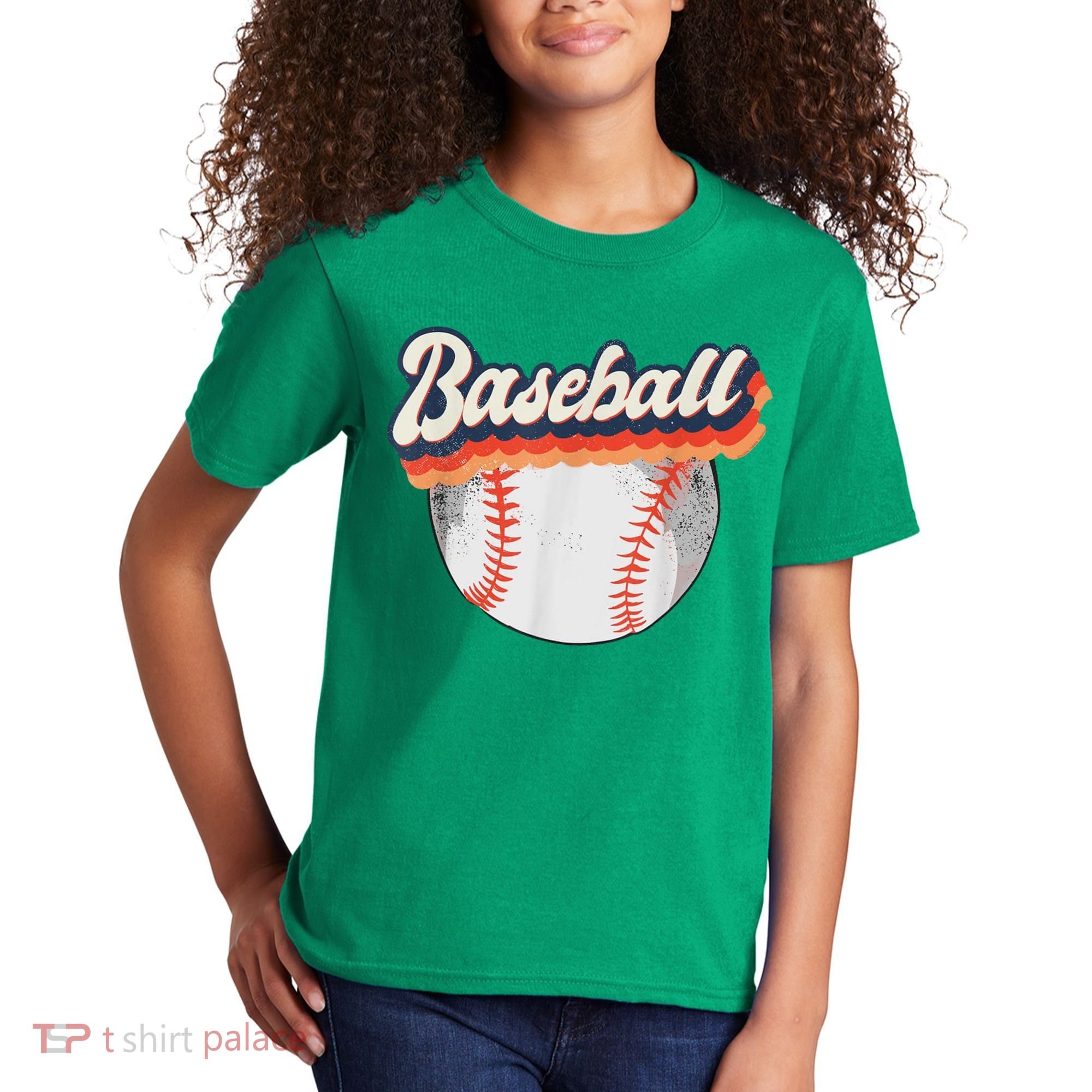 Baseball Sport Retro Kids T-Shirt