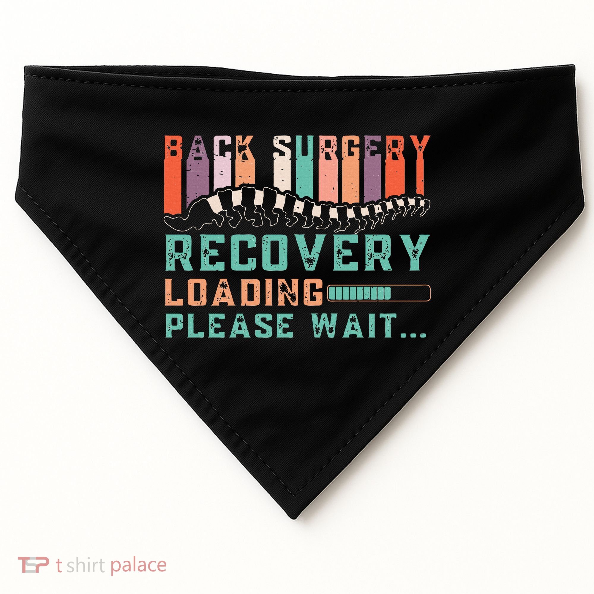 Back Surgery Recovery Funny Spinal Fusion Get Well Soon USA-Made Doggie Bandana