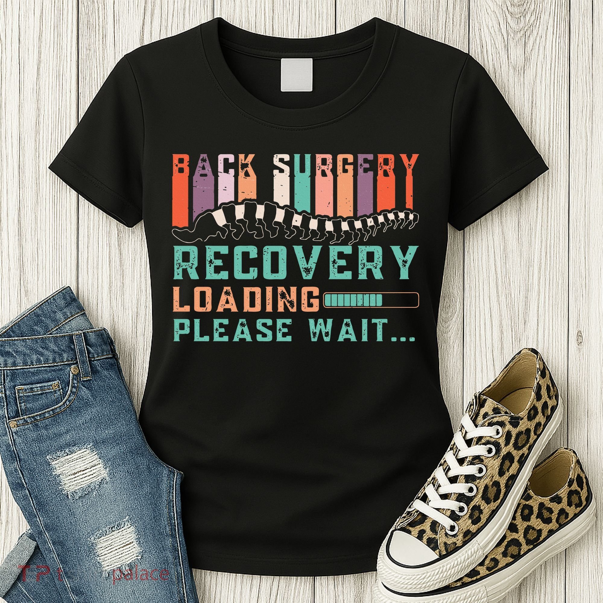 Back Surgery Recovery Funny Spinal Fusion Get Well Soon Women's T-Shirt