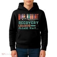 Back Surgery Recovery Funny Spinal Fusion Get Well Soon Kids Hoodie thumb 4