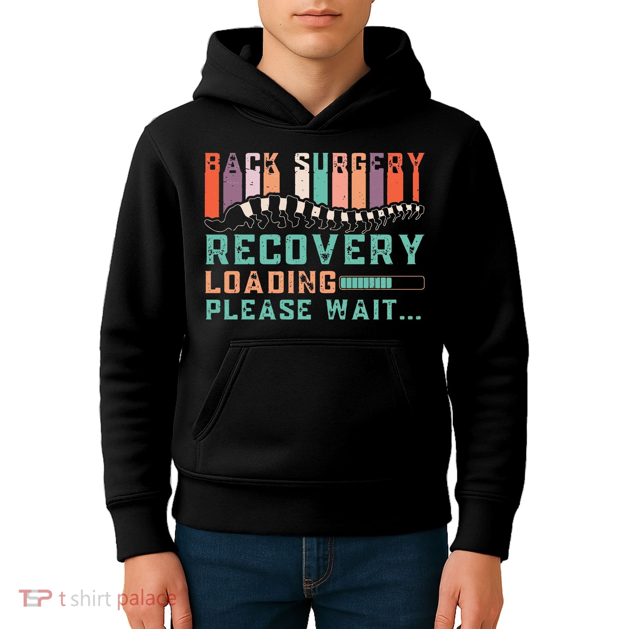 Back Surgery Recovery Funny Spinal Fusion Get Well Soon Kids Hoodie