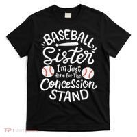 Baseball Sister Retro Big Sister Baseball For  Softball T-Shirt thumb 0
