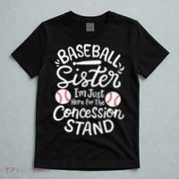 Baseball Sister Retro Big Sister Baseball For  Softball T-Shirt thumb 5