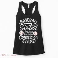 Baseball Sister Retro Big Sister Baseball For  Softball Women's Tank Top thumb 0