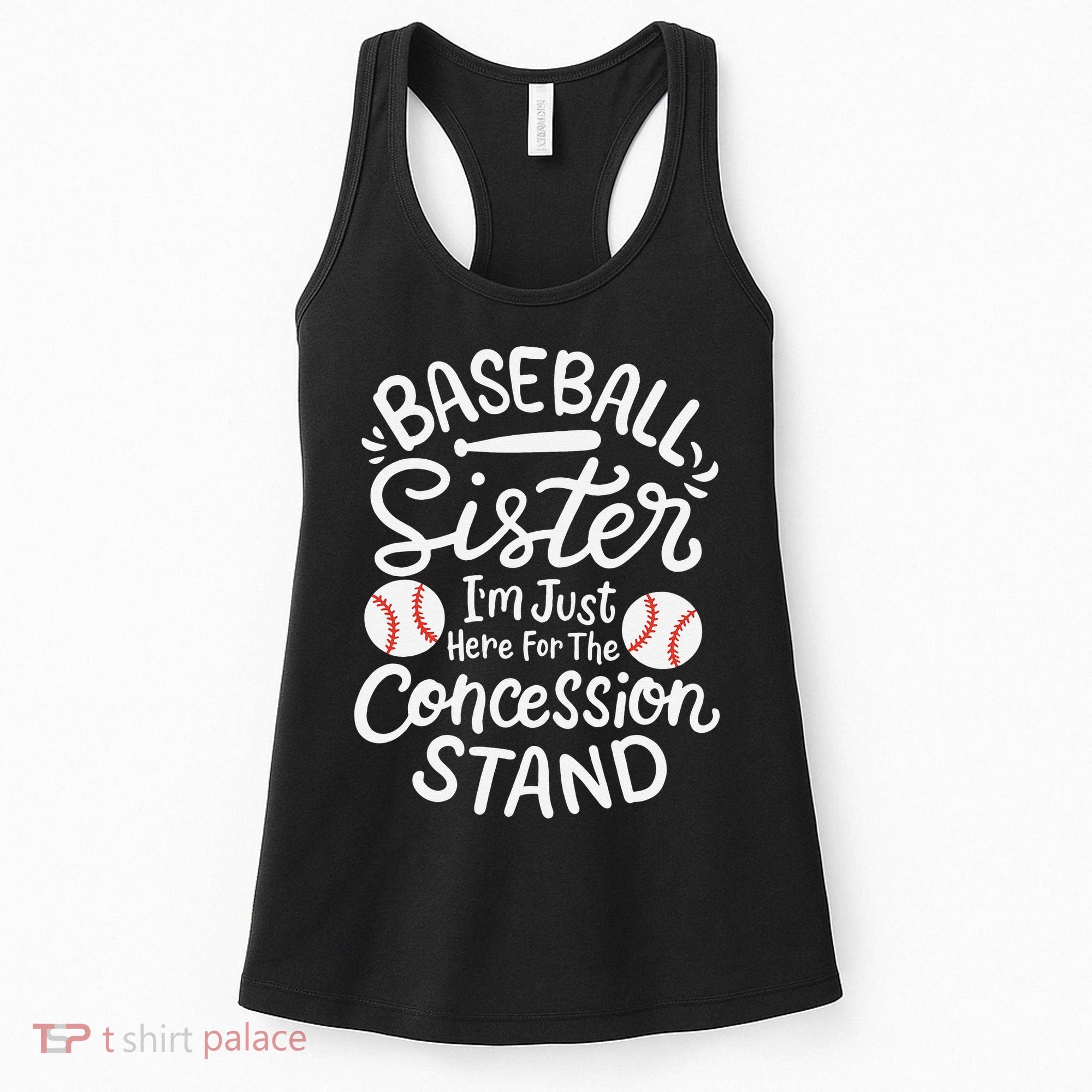 Baseball Sister Retro Big Sister Baseball For  Softball Women's Tank Top