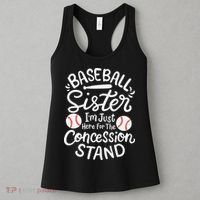 Baseball Sister Retro Big Sister Baseball For  Softball Women's Tank Top thumb 3