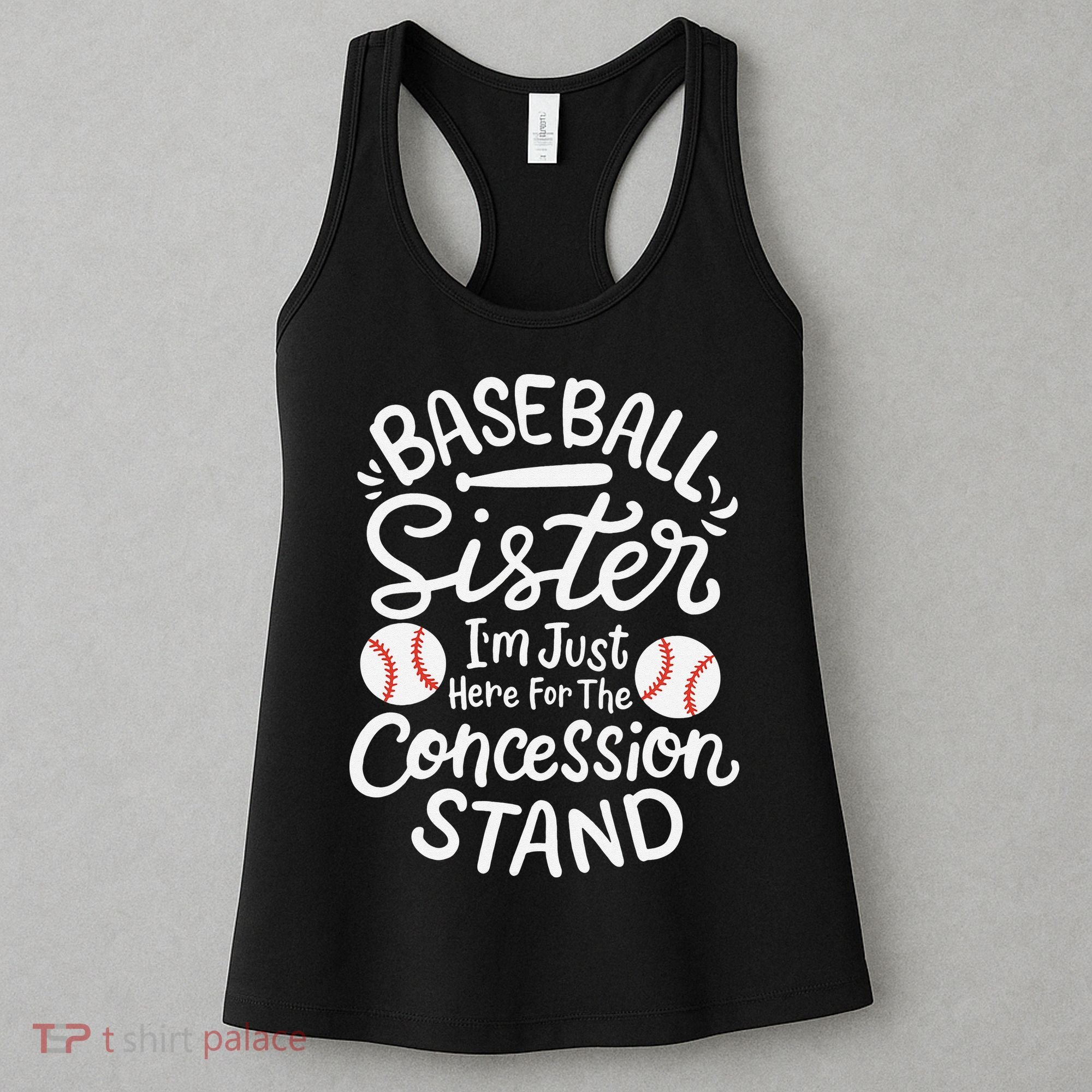 Baseball Sister Retro Big Sister Baseball For  Softball Women's Tank Top