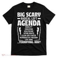 Big Scary Radical Left Agenda Social Justice Activist T-Shirt thumb 0