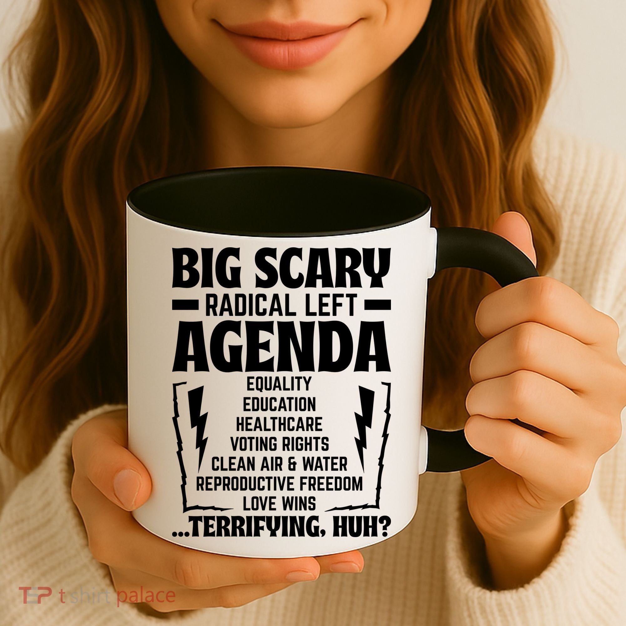 Big Scary Radical Left Agenda Social Justice Activist Coffee Mug