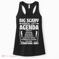 Big Scary Radical Left Agenda Social Justice Activist Women's Tank Top thumb 0