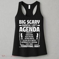 Big Scary Radical Left Agenda Social Justice Activist Women's Tank Top thumb 3